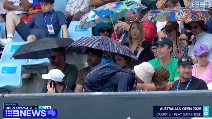 Трибуни турніру Australian Open / Скриншот трансляції