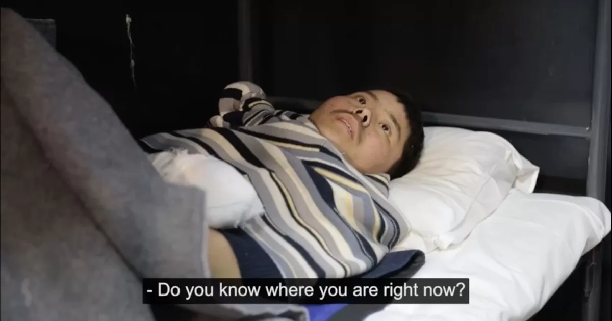 A captured soldier from the DPRK / Video screenshot