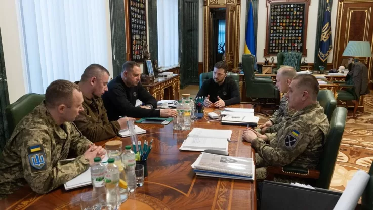 Совещание президента Владимира Зеленского с военным руководством / Фото: t.me/V_Zelenskiy_official