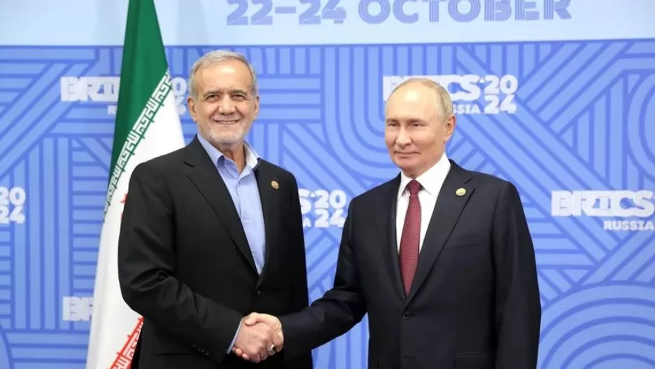 Masoud Pezeshkian and Vladimir Putin at the BRICS summit / Photo: Russian Presidential Administration