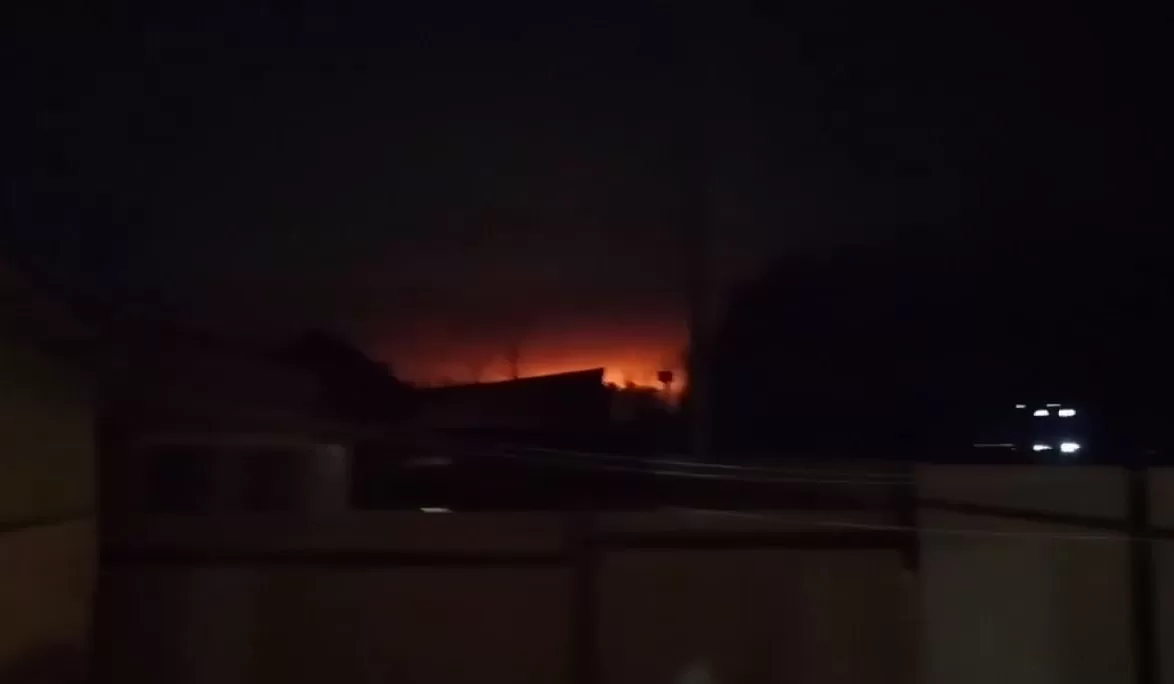 Explosions in the Bryansk region of the Russian Federation / Still from the video