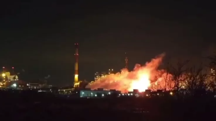 Саратовський НПЗ / Скриншот із відео