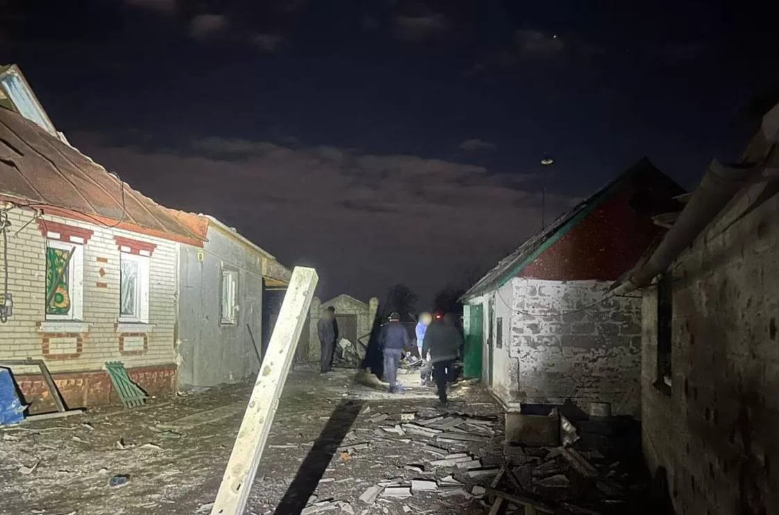 Место обстрела на Харьковщине 14 января / Фото: Харьковская областная прокуратура