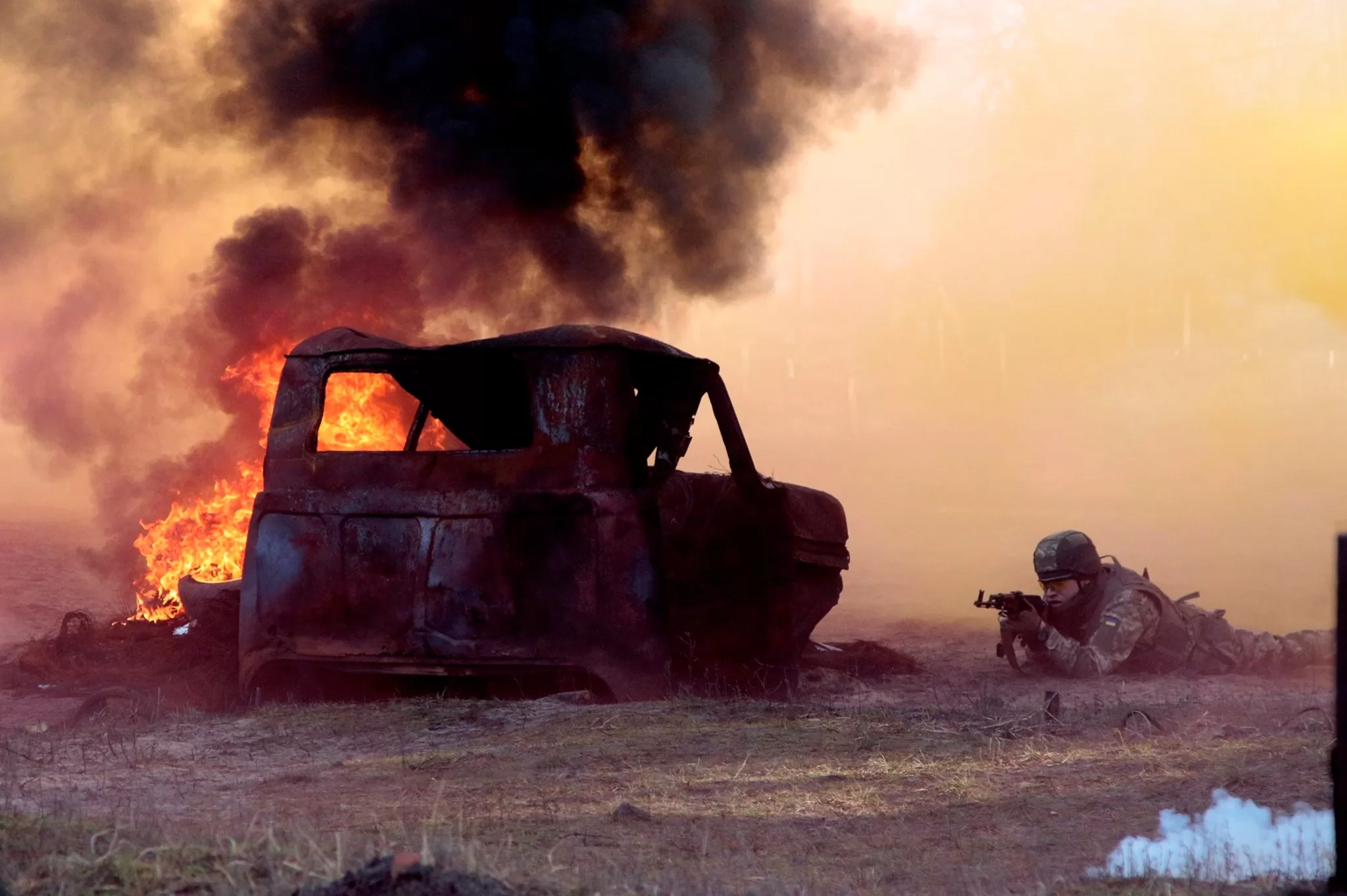Український військовий на навчаннях / Фото: Генштаб ЗСУ