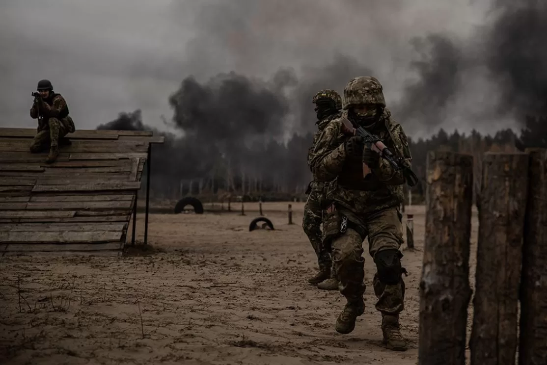 Українські рекрути під час БЗВП / Фото: Сухопутні війська ЗСУ