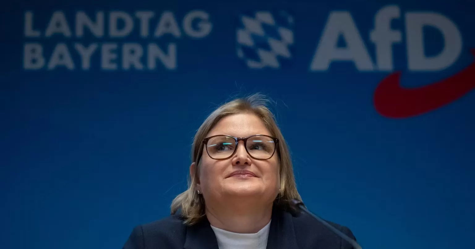 Kathrin Ebner-Steiner, chair of the AfD parliamentary group in the Bavarian state parliament / Photo by dpa