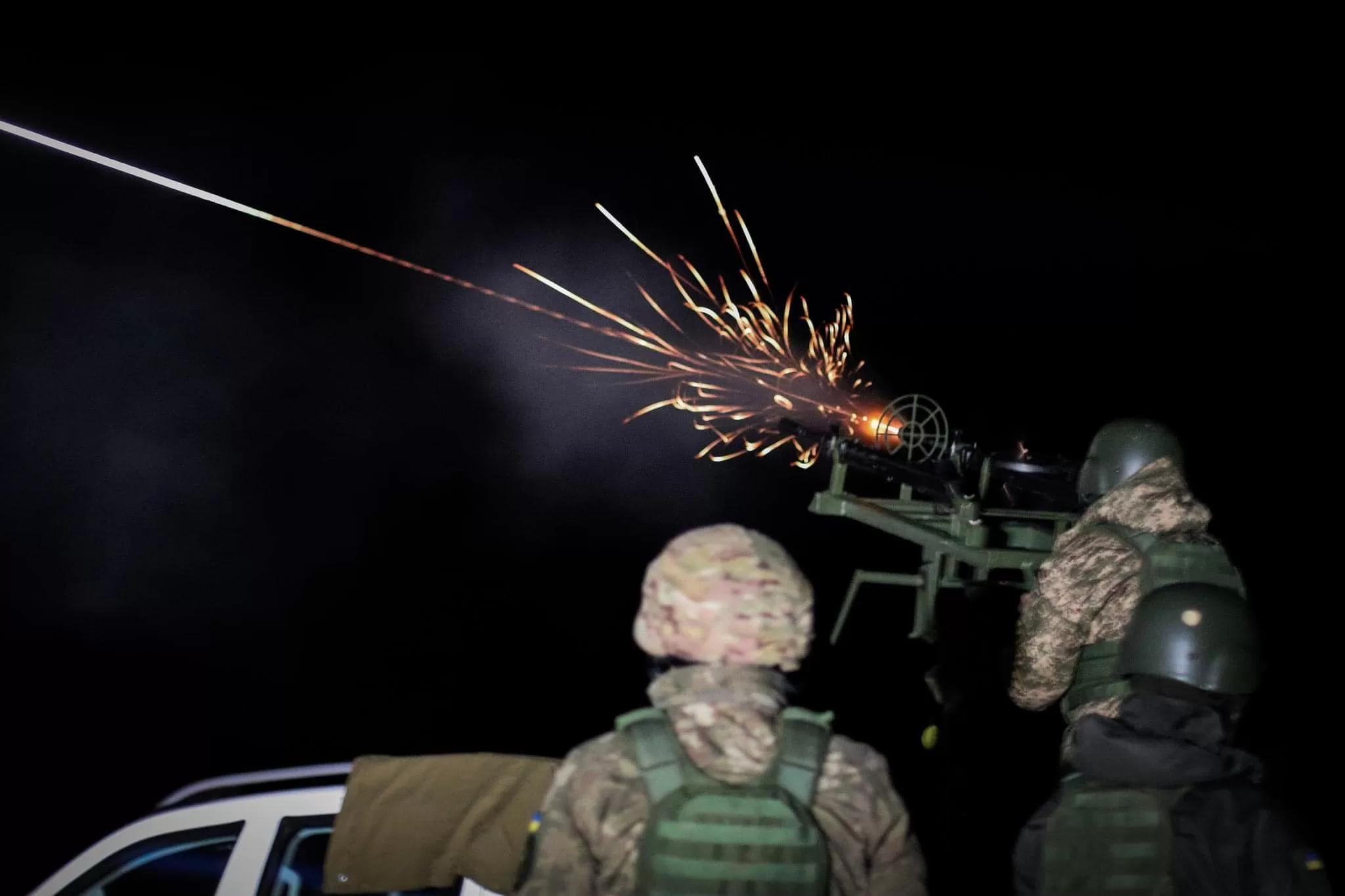 Робота мобільної вогневої групи Національної гвардії / Фото: НГУ