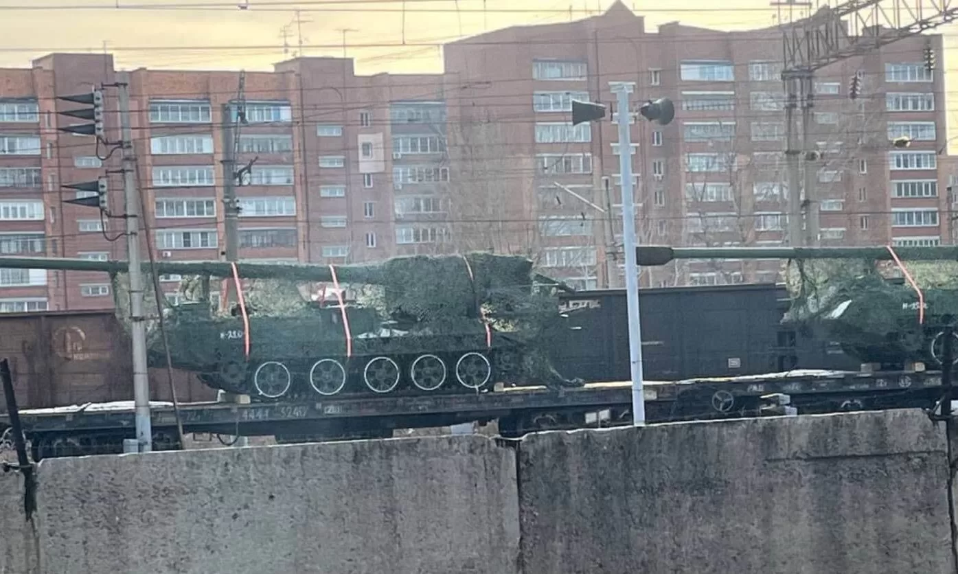 Северокорейской САУ M1989 Koksan в России / Фото из соцсетей