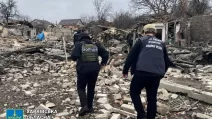 Law enforcement officers at the site of an air strike in Kupiansk / Photo: Kharkiv Regional Prosecutor's Office
