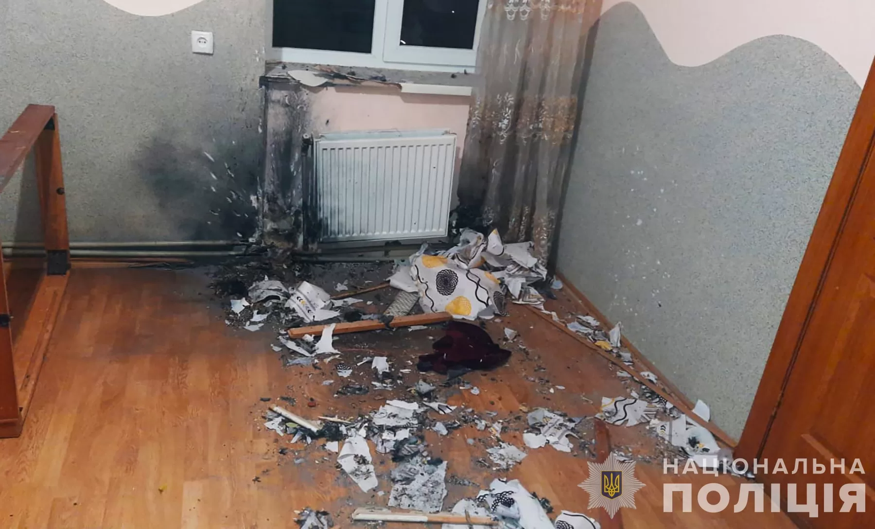 Последствия взрыва гранаты / Фото: Полиция Запорожской области