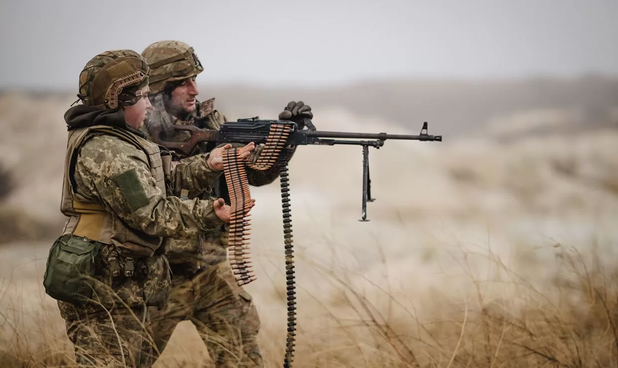 Soldiers of one of the battalions of the 23rd Separate Mechanized Brigade hone their skills at the training ground / Photo: 23rd separate mechanized brigade