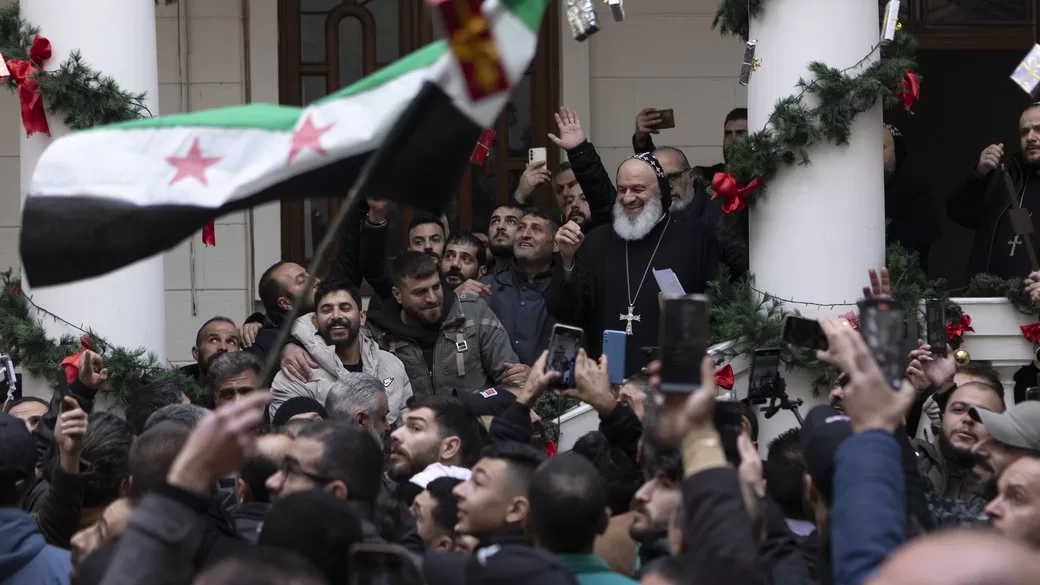 Сирійські християни зібрались на різдвяну месу у церкві Святого Георгія в Дамаску / Фото: Суспільне