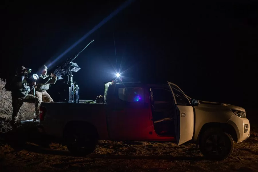 Работа мобильной огневой группы / Фото: НГУ