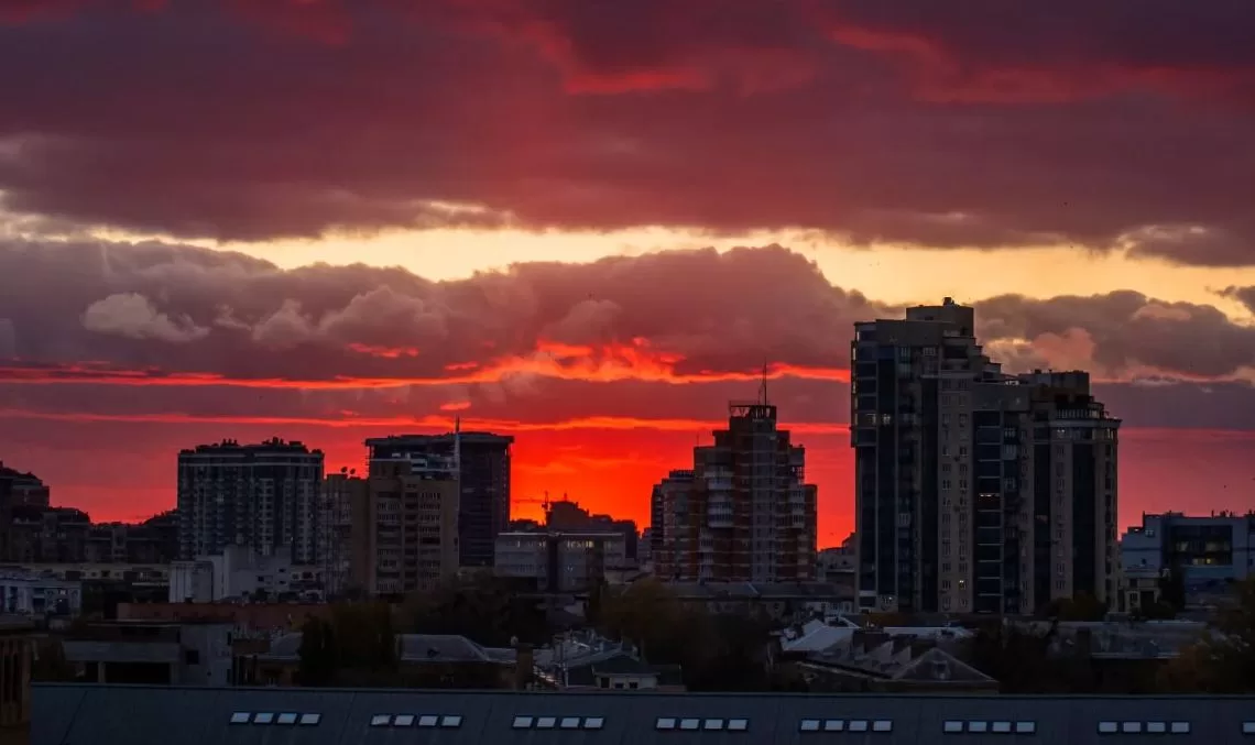 Киевское небо / Фото: zaiarnyi_pasha / Instagram