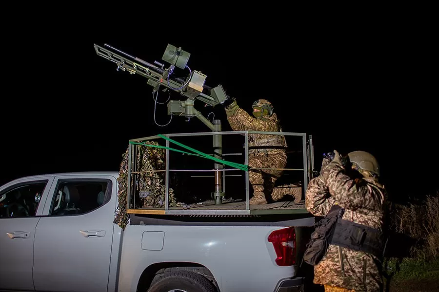 Работа мобильной огневой группы / Фото: НГУ