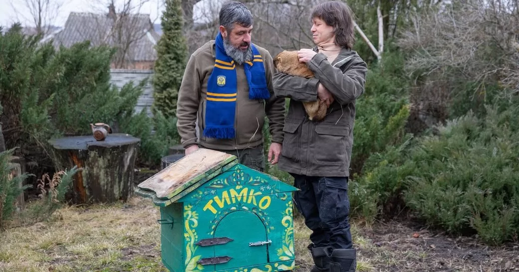 Groundhog Timko makes a forecast for spring 2025, Kharkiv region, 2 February 2025. Karazin Kharkiv National University / Photo by Suspilne Kharkiv