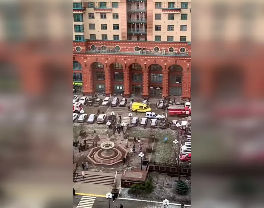 Спецслужби на місці вибуху в Москві / Скриншот із відео