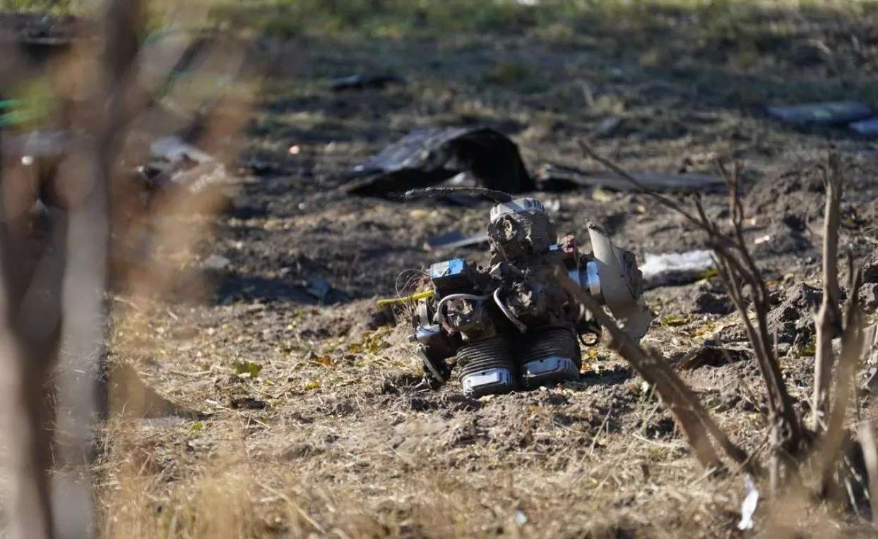Wreckage of the downed Russian drone / Photo: National Police