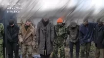 Captured Russian military / Frame from video