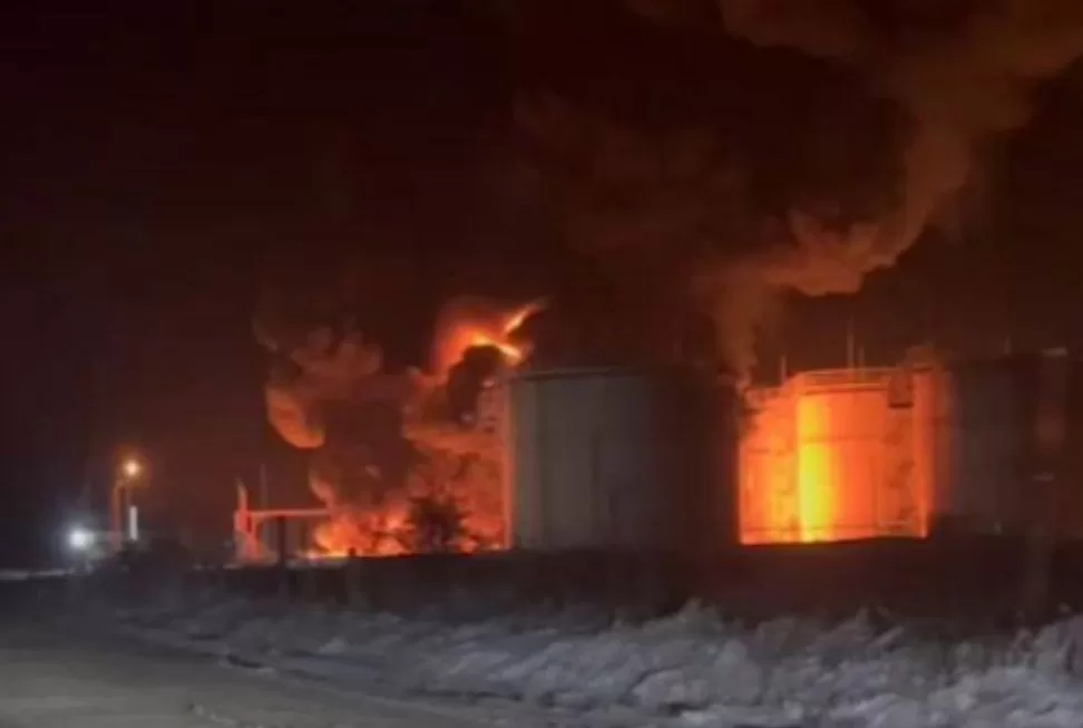 Пожар на нефтебазе "Албашнефть" / Генштаб ВСУ