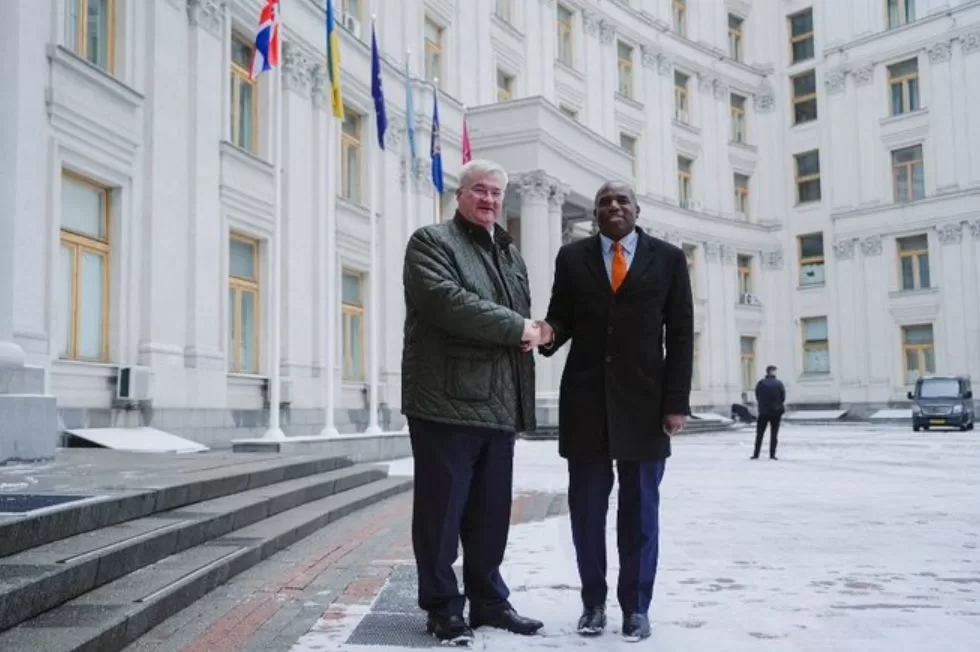 Министры иностранных дел Украины Андрей Сибига и Великобритании Дэвид Ламми / Фото: МИД Великобритании