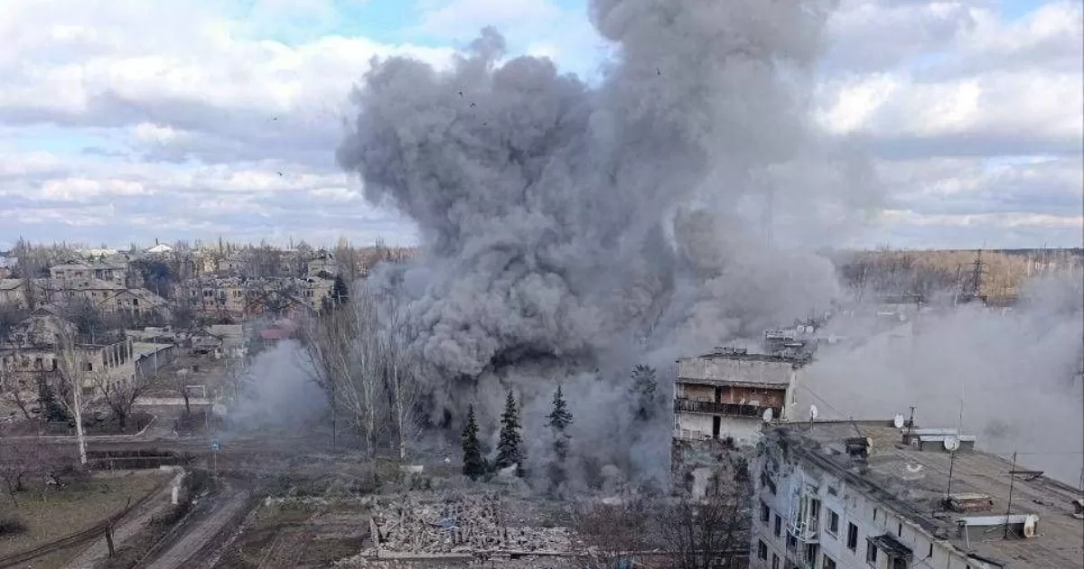 Иллюстративное фото. Удар по временно оккупированному г. Селидово. Сообщается, что в результате удара ликвидированы все командиры 35-й ОМСБр, которая действует на Покровском направлении / Фото из соцсетей