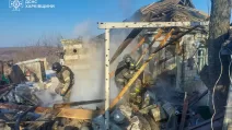 Оккупанты ударили по дому пожилой женщины на Харьковщине / Фото: ГСЧС