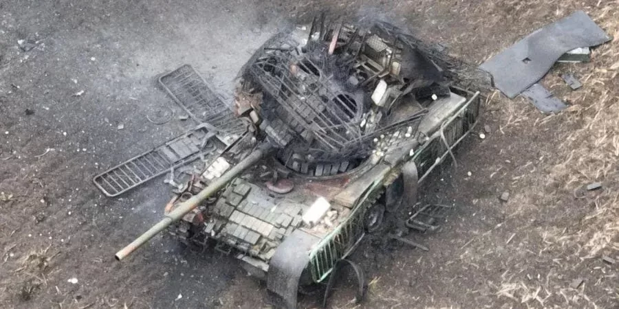 Знищений російський танк в Україні / Фото ілюстративне: Генштаб ЗСУ
