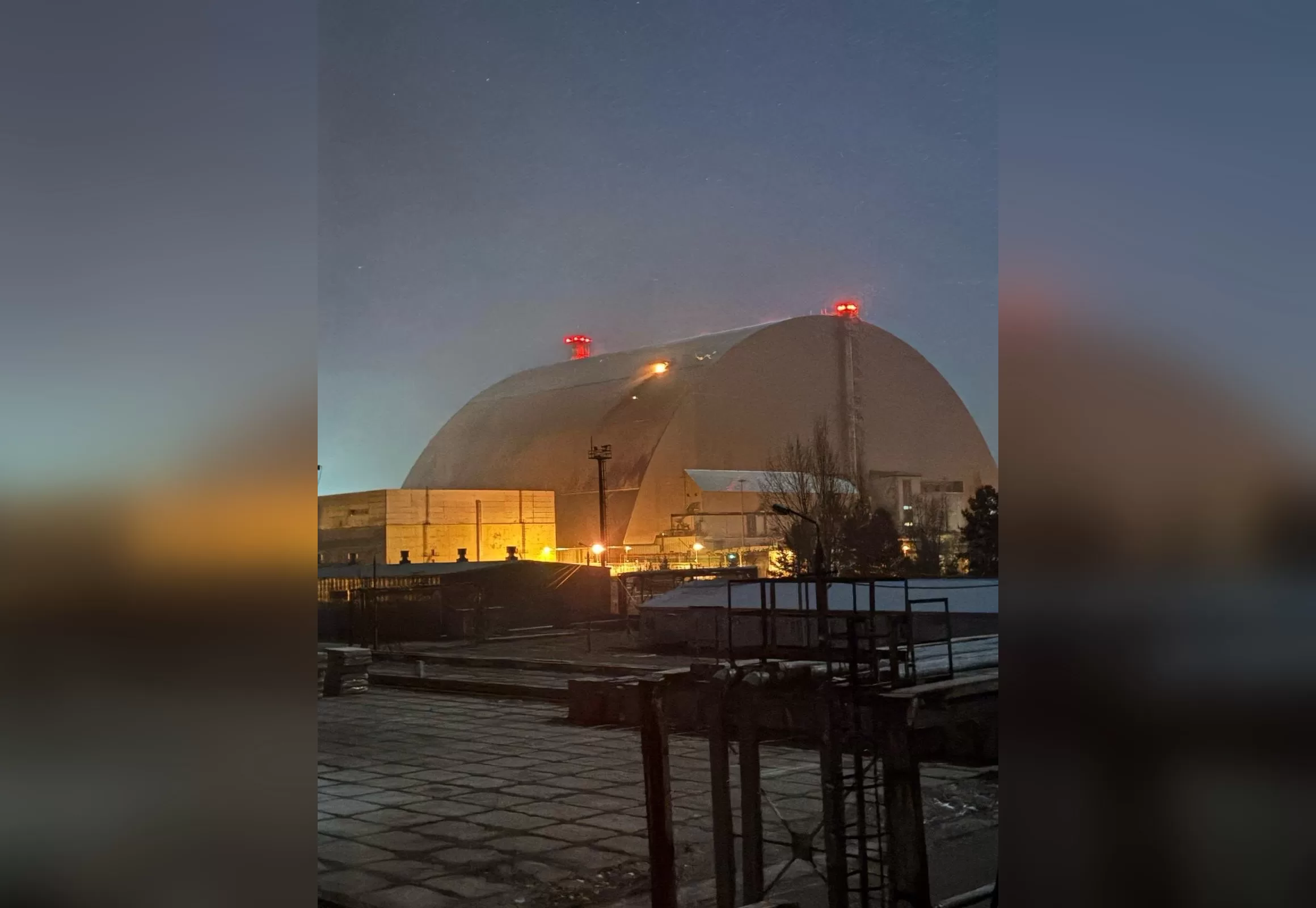 Російський БпЛА влучив у саркофаг на ЧАЕС / Фото: МАГАТЕ