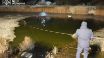 Троє хлопців провалилися під лід в Одеському районі / Фото: Нацполіція