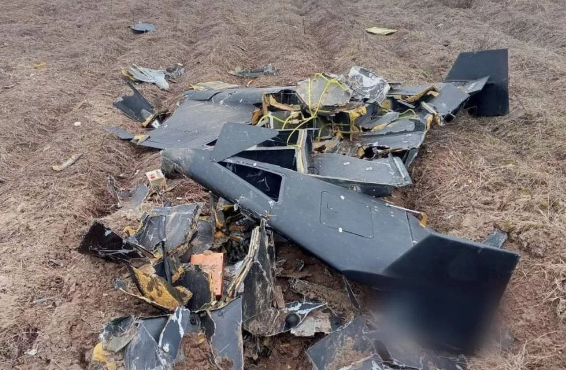 Збитий російський ударний БПЛА / Фото: ДПСУ