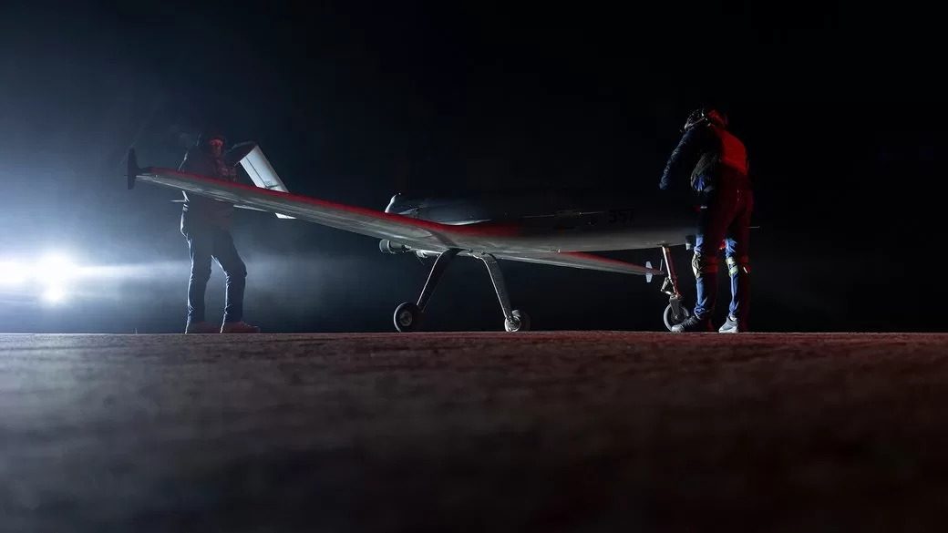 Special Forces of the Defence Intelligence of Ukraine are preparing to launch the long-range drone “Lyutyi” / Photo: Suspilne