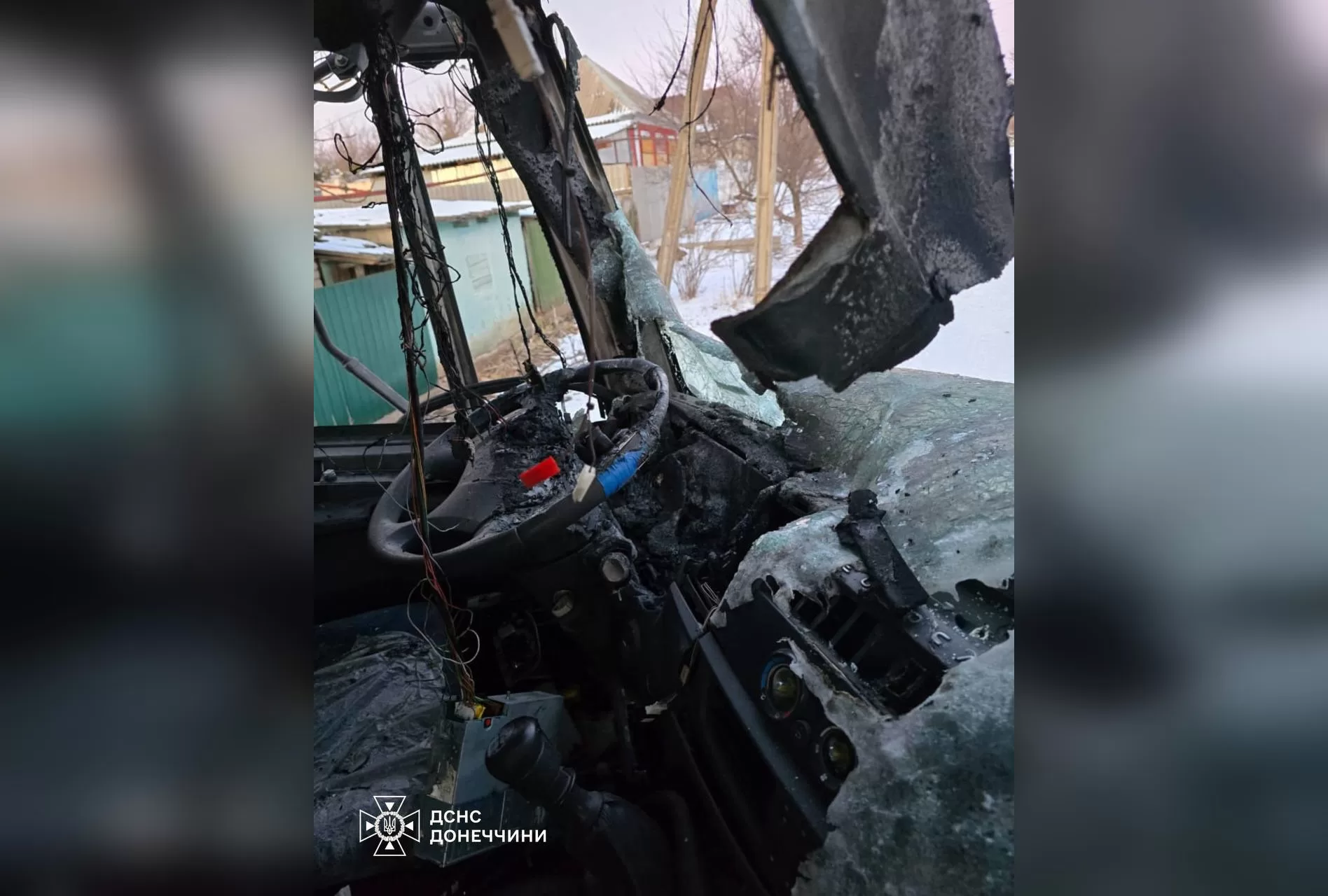Damaged rescue vehicle / Photo: SES