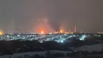 Drones attack Syzran refinery / Photo from social networks