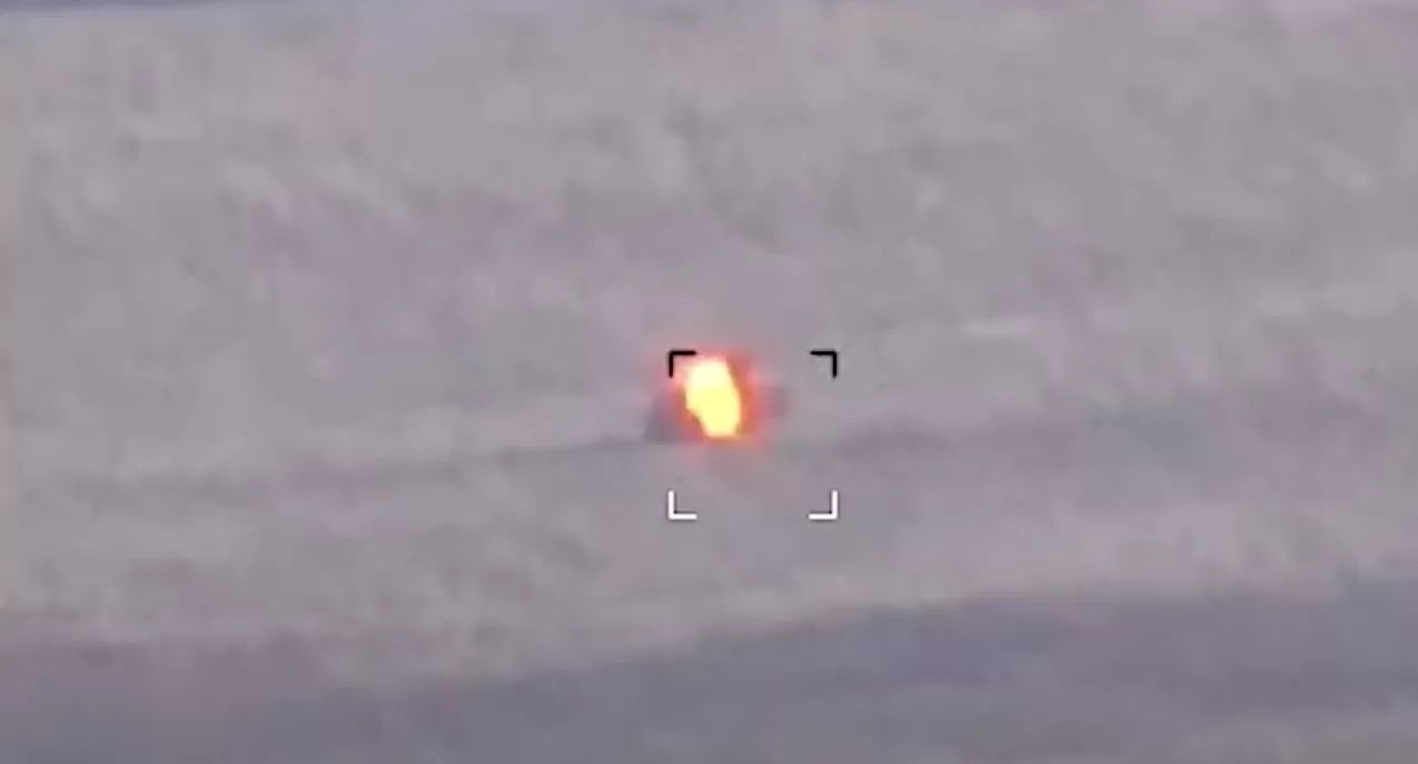 Момент влучання в російський ЗРК / Кадр з відео