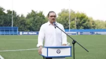 Александр Усик в Харьковском национальном университете внутренних дел, 2020 год / Фото: ХНУВД