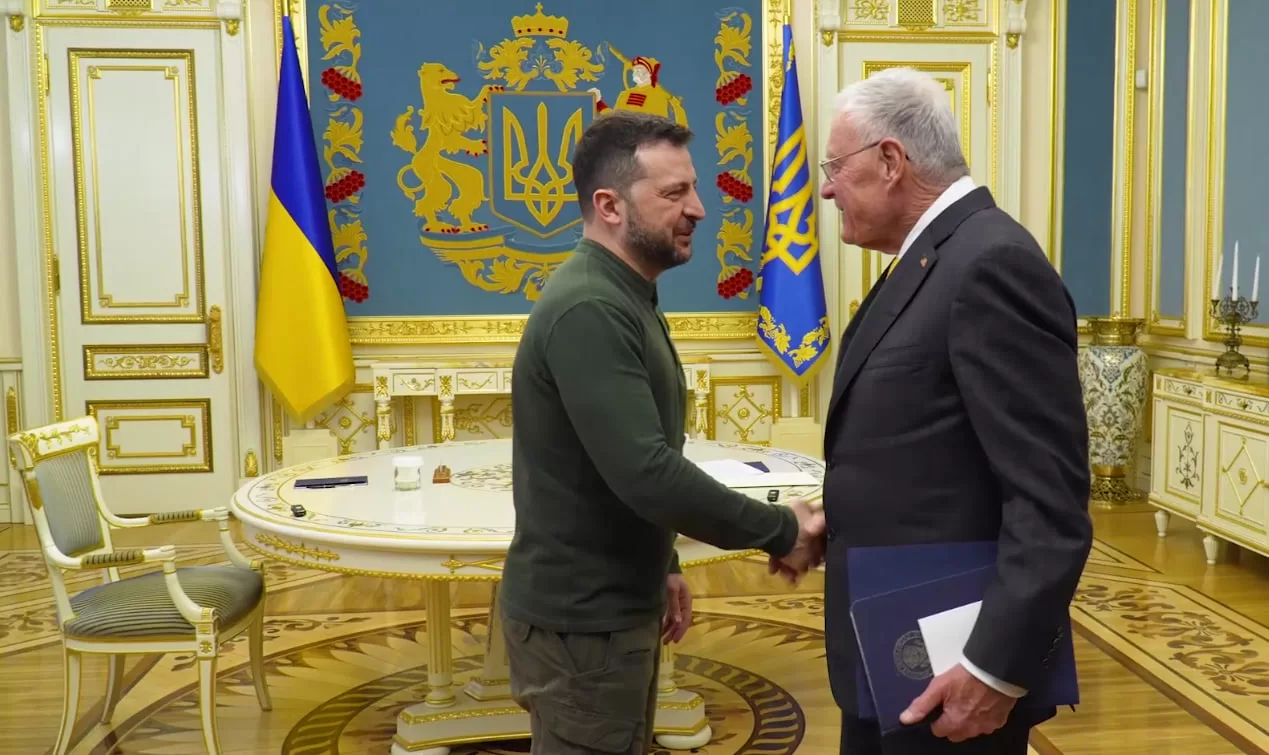 Володимир Зеленський та Кіт Келлог / Скриншот із відео