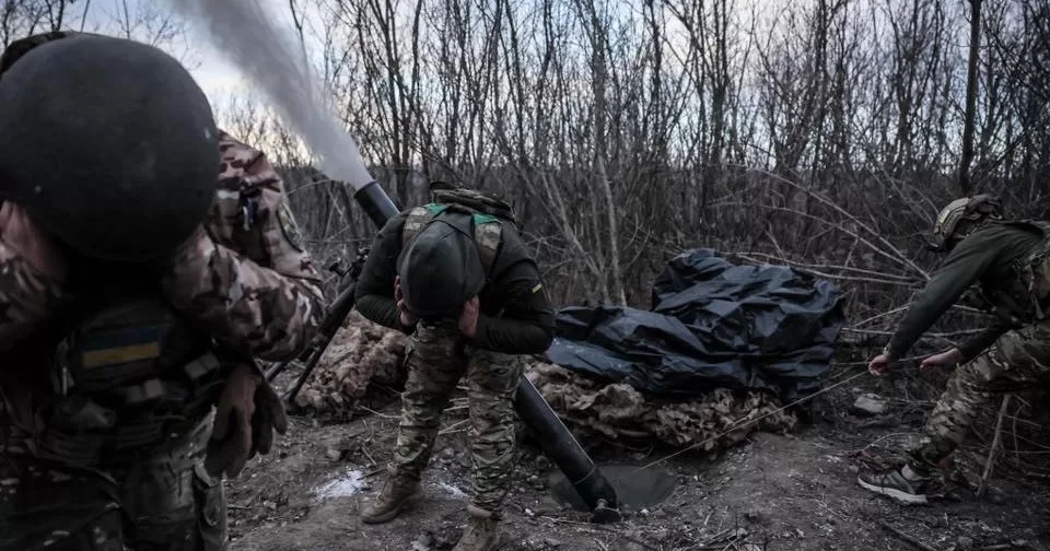 Часов Яр. Минометчики уничтожают вражеские пехотные группы / Фото 24 отдельная механизированная бригада имени короля Даниила