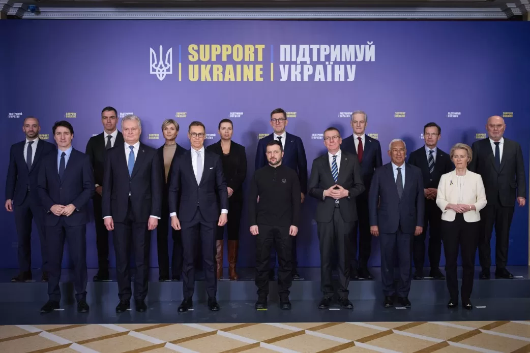Leaders of partner countries at the "Support Ukraine" plenary session in Kyiv / Photo: Office of the President