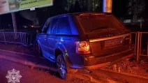 Range Rover на месте ДТП во Львове / Фото: Патрульная полиция Львовской области