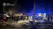 В Запорожье «шахед» попал в многоэтажку / Фото: ГСЧС