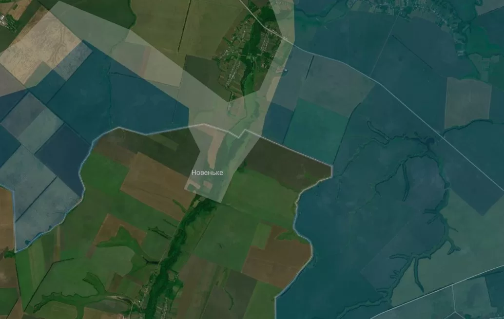 Novenke village on the DeepState map