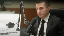 Лекс Фрідман під час інтерв'ю з Володимиром Зеленським / Кадр з відео