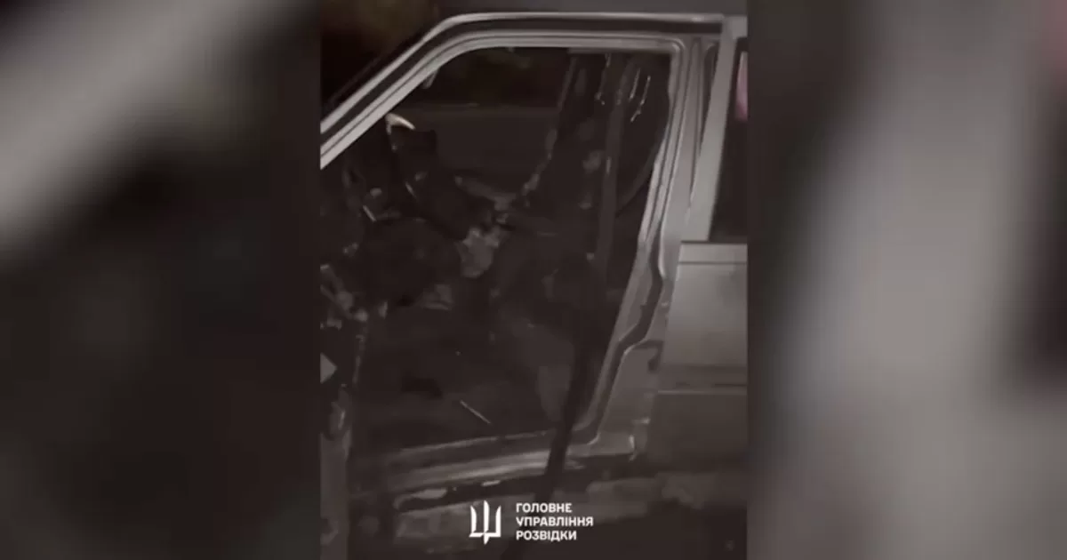 У Маріуполі вибухнув автомобіль із окупантом всередині / Скриншот відео