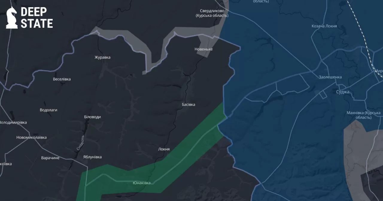 Map of the Kushchyna combat zone / Photo by DeepState