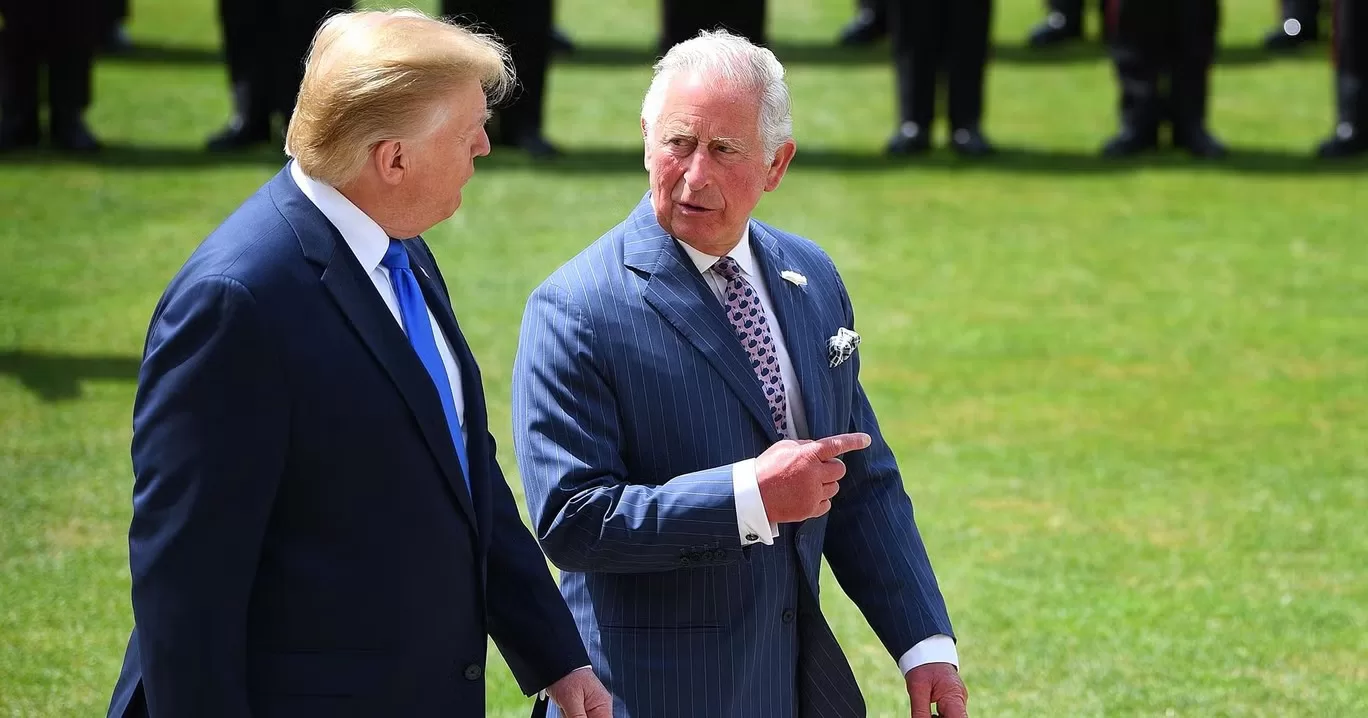 Дональд Трамп з королем Чарльзом III у Букінгемському палаці під час державного візиту до Великої Британії у 2019 році / Фото AFP