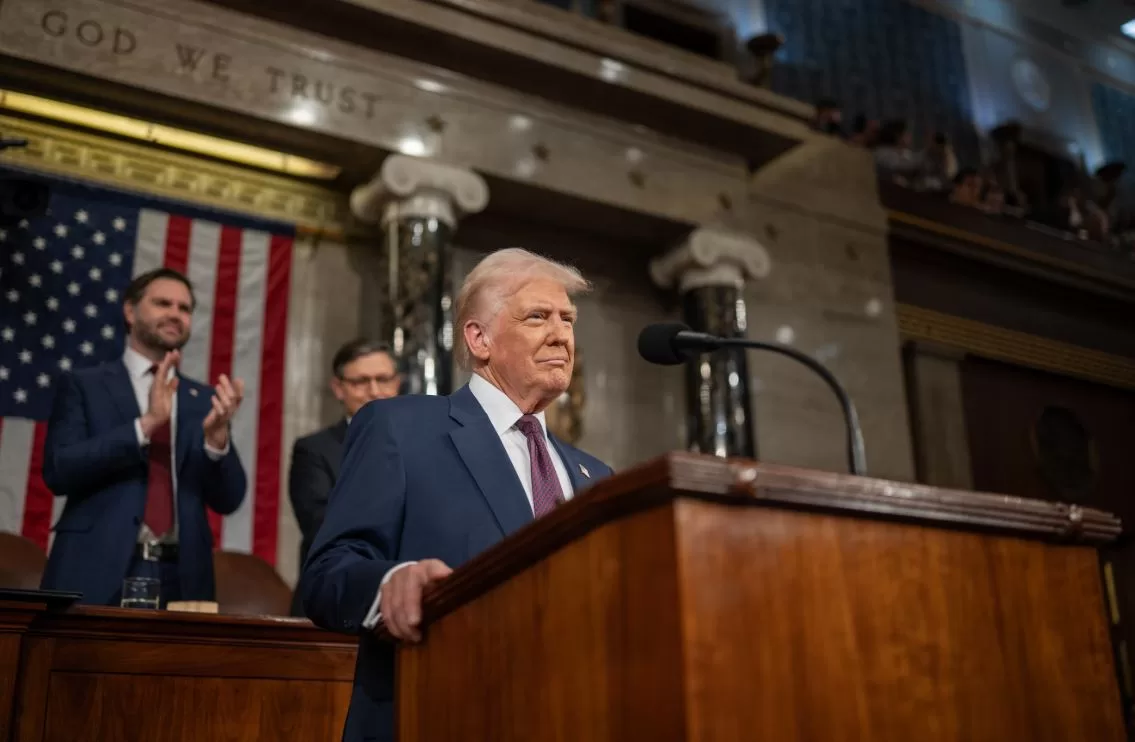 Президент США Дональд Трамп виступає на спільному засіданні Конгресу в Капітолії США / Фото: X/POTUS