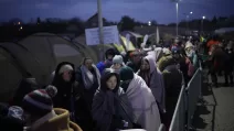 Беженцы из Украины возле пограничного перехода Медыка, Польша, 10 марта 2022 года / Фото: AP
