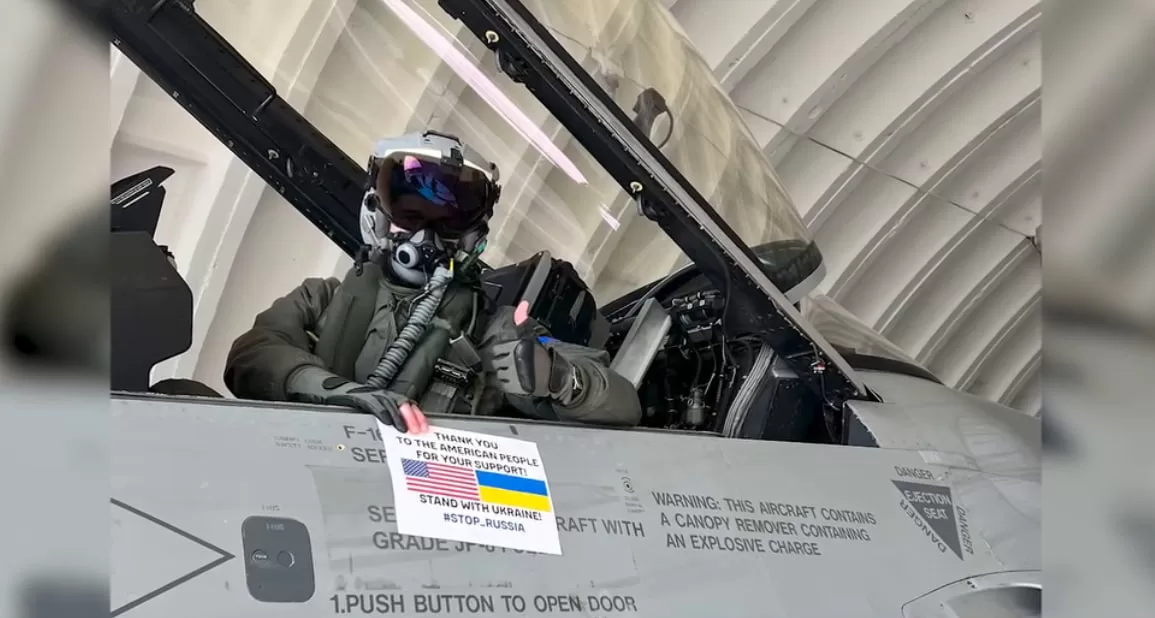 F-16 pilot Vadym Karaya Voroshylov / Screenshot