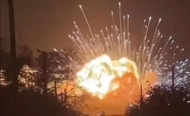 Взрыв на месте удара / Фото иллюстративное: sud.ua